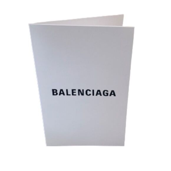 Balenciags Receipt / Gift Card Holder - Unused  Crisp Folded White Paper - Picture 1 of 4